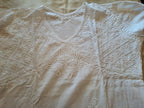 Pure Cotton Chanderi Chikankari Kurta – White Serenity